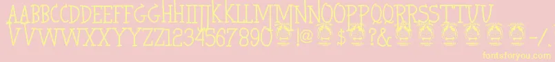 HeroKiller Font – Yellow Fonts on Pink Background