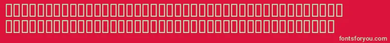 フォントMcsAlmaalimHighOut – 赤い背景に緑の文字