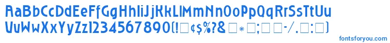 RoslyngothicNormal Font – Blue Fonts on White Background
