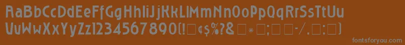 RoslyngothicNormal Font – Gray Fonts on Brown Background