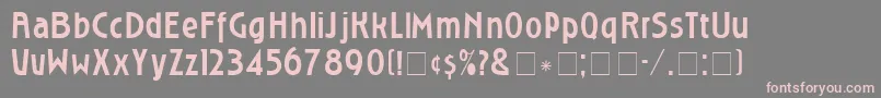 RoslyngothicNormal Font – Pink Fonts on Gray Background