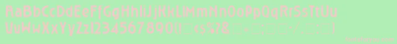 RoslyngothicNormal Font – Pink Fonts on Green Background