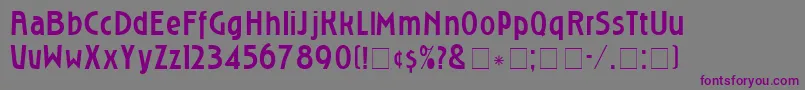 Шрифт RoslyngothicNormal – фиолетовые шрифты на сером фоне