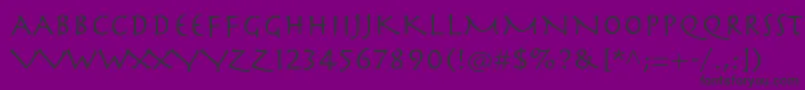 Herculanumltstd Font – Black Fonts on Purple Background