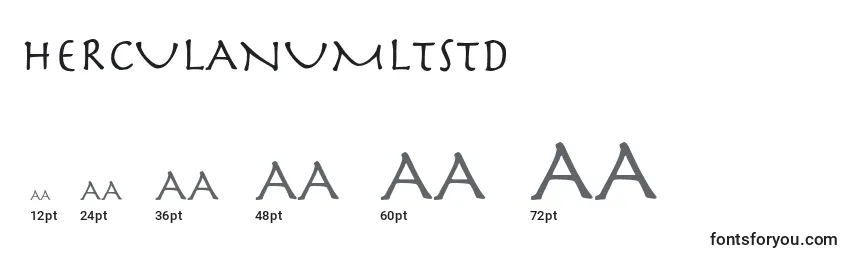 Herculanumltstd Font Sizes
