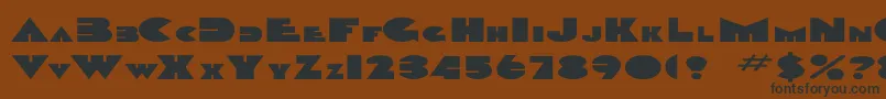 DevendraEx Font – Black Fonts on Brown Background