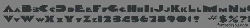 DevendraEx-Schriftart – Schwarze Schriften auf grauem Hintergrund