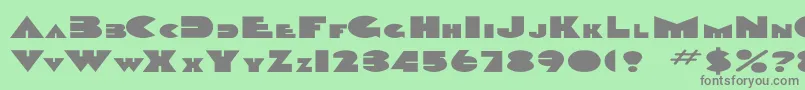 DevendraEx Font – Gray Fonts on Green Background