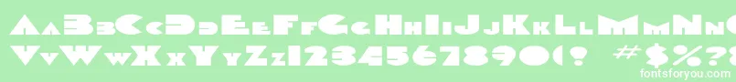 DevendraEx Font – White Fonts on Green Background