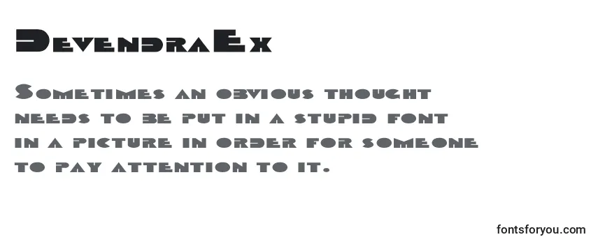 Review of the DevendraEx Font