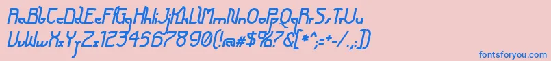 fuente FuturexArthurBoldItalic – Fuentes Azules Sobre Fondo Rosa