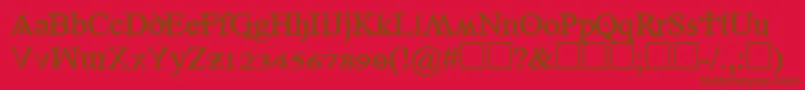 fuente Denial2regularbold – Fuentes Marrones Sobre Fondo Rojo