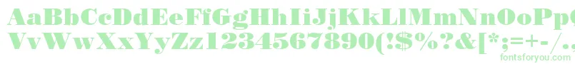 SanasoftPoster.Kz Font – Green Fonts on White Background