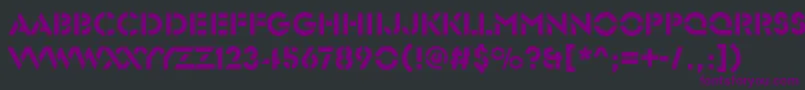 Шрифт GlendaleStencilRegular – фиолетовые шрифты на чёрном фоне