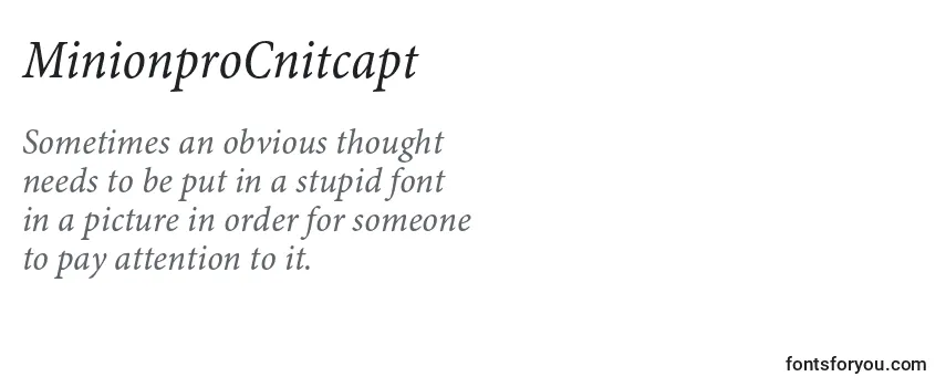 MinionproCnitcapt Font