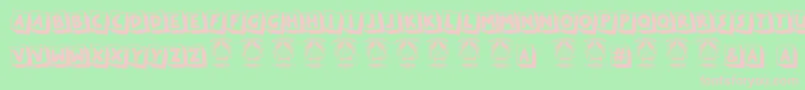 Шрифт Loveyou – розовые шрифты на зелёном фоне