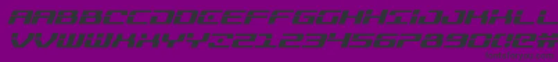 Шрифт Troopersital – чёрные шрифты на фиолетовом фоне
