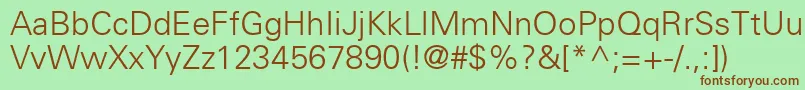 Usalight Font – Brown Fonts on Green Background