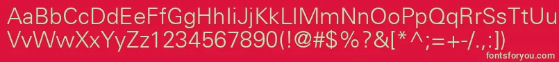 Usalight Font – Green Fonts on Red Background
