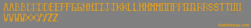 Limitless Font – Orange Fonts on Gray Background