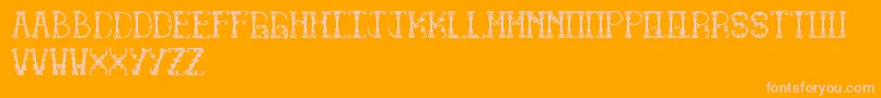 Limitless Font – Pink Fonts on Orange Background