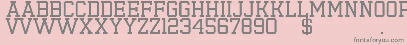 Emilio19 Font – Gray Fonts on Pink Background