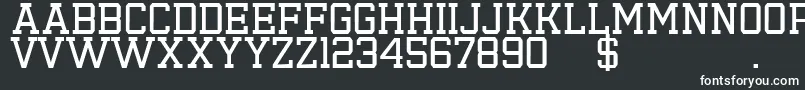 Шрифт Emilio19 – белые шрифты на чёрном фоне
