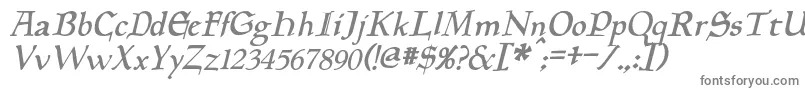 Шрифт PlanewalkerItalic – серые шрифты