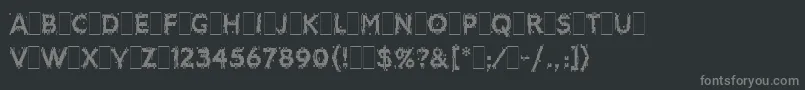 Czcionka BitmaxLetPlain.1.0 – szare czcionki na czarnym tle