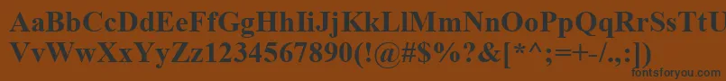 Timeskbd Font – Black Fonts on Brown Background