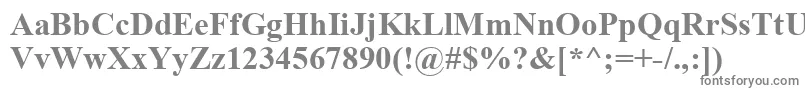 フォントTimeskbd – 白い背景に灰色の文字