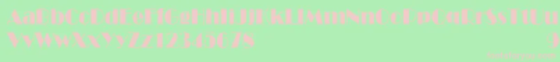 RoyaltoncndNormal Font – Pink Fonts on Green Background