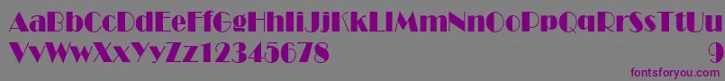 RoyaltoncndNormal Font – Purple Fonts on Gray Background