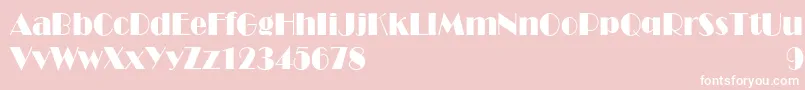 RoyaltoncndNormal Font – White Fonts on Pink Background