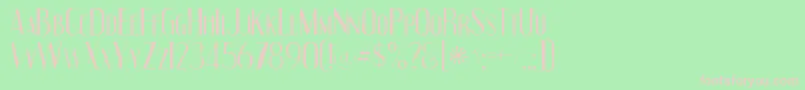 Engebrechtregaunt Font – Pink Fonts on Green Background