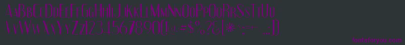 Fonte Engebrechtregaunt – fontes roxas em um fundo preto