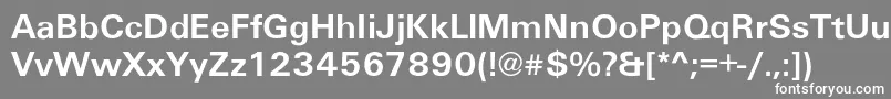 Galaxian Font – White Fonts on Gray Background