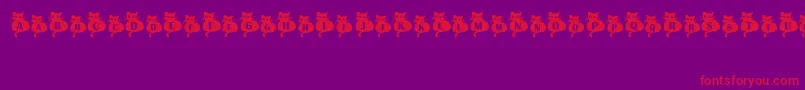 NineLives Font – Red Fonts on Purple Background