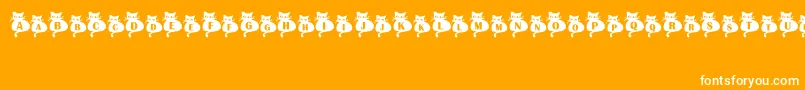NineLives Font – White Fonts on Orange Background
