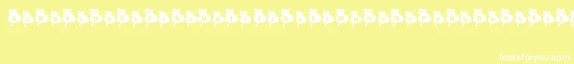 NineLives Font – White Fonts on Yellow Background