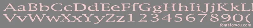 Metaphor Font – Pink Fonts on Gray Background