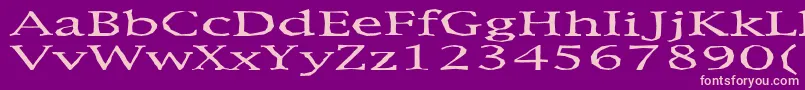 Metaphor Font – Pink Fonts on Purple Background