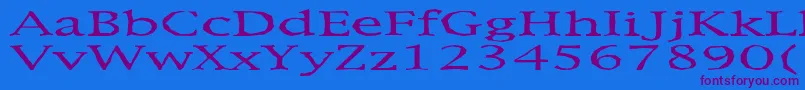Metaphor Font – Purple Fonts on Blue Background