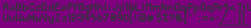 NougatineRegular Font – Black Fonts on Purple Background