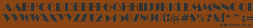 ABenttitul Font – Black Fonts on Brown Background