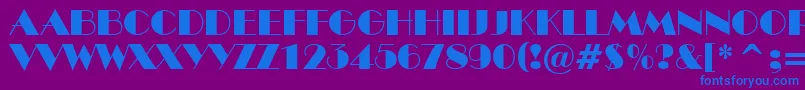 ABenttitul Font – Blue Fonts on Purple Background