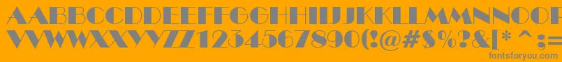 ABenttitul Font – Gray Fonts on Orange Background