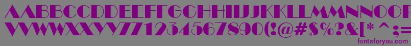 ABenttitul Font – Purple Fonts on Gray Background