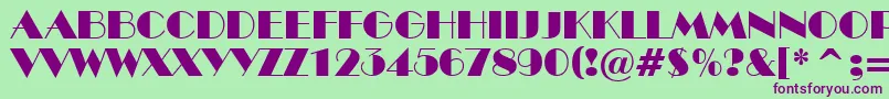 ABenttitul Font – Purple Fonts on Green Background