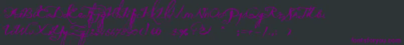 QuiltedButterfly Font – Purple Fonts on Black Background
